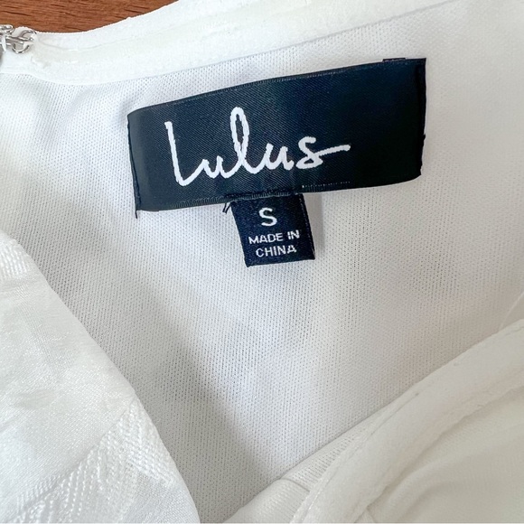 Lulus From this Day White Floral Jacquard Strapless Midi Dress Size Small - Picture 13 of 13